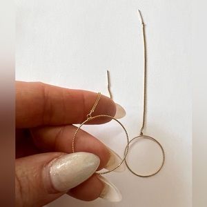 Gold threader earrings